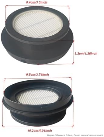 X7A Inlet Filters for Laresar V7 & SunSare X7A-US Cordless Stick Vacuum - 2 Pack Replacement Parts