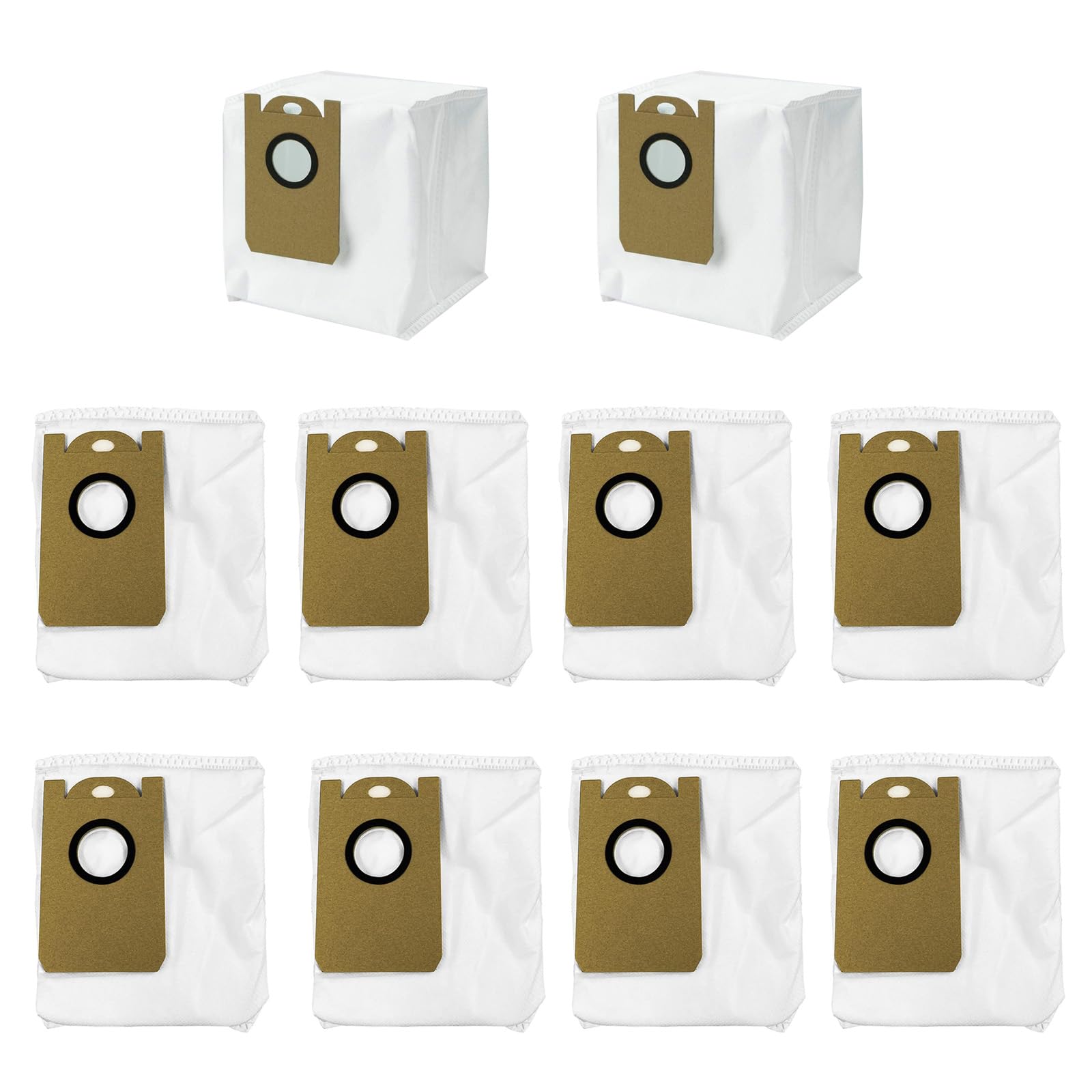 10 Pack Replacement Dust Bags for Laresar L6 Pro/L6 Nex, Honiture Q6 Pro, AIRROBO T10+, Neabot NOMO N2, iHome AutoVac No
