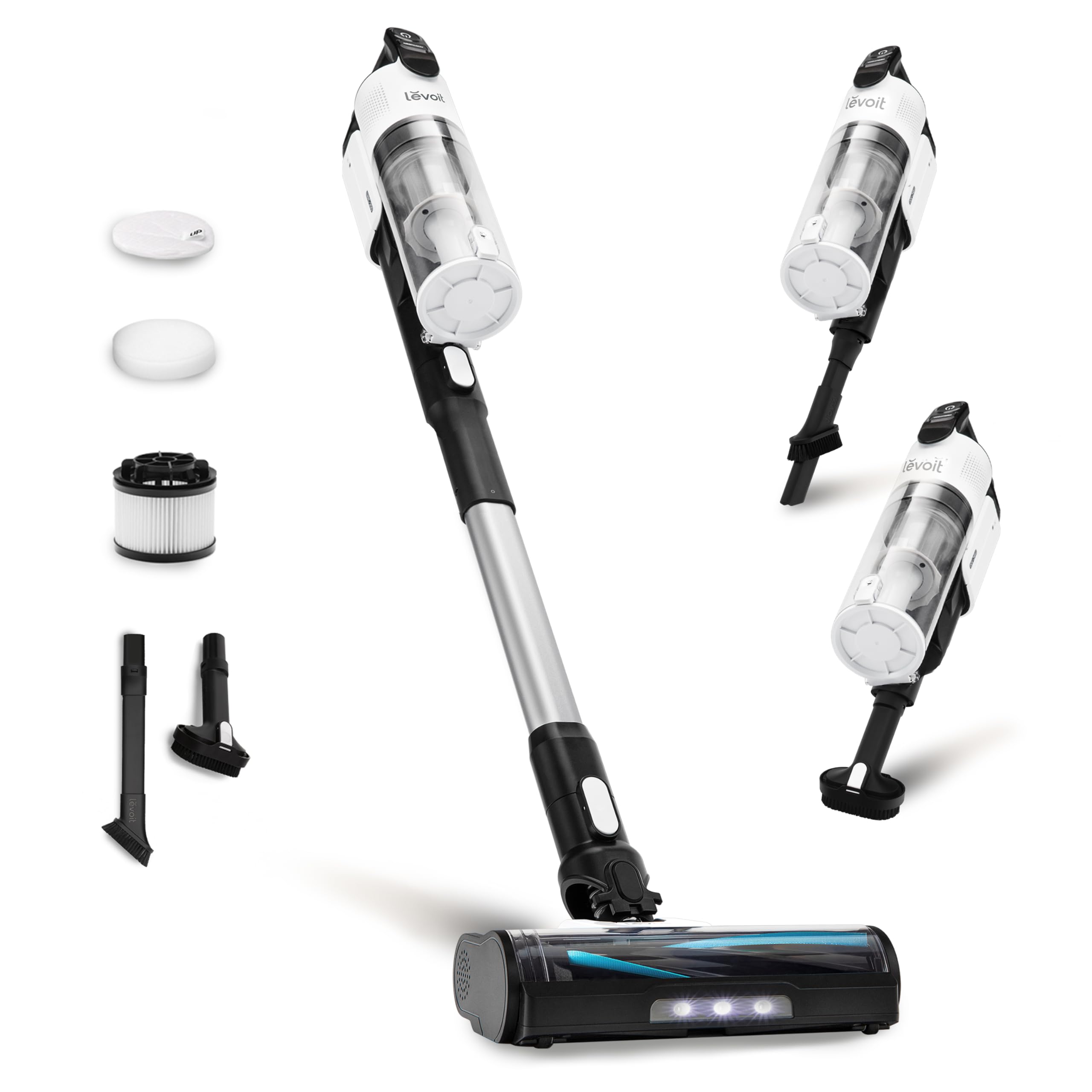 LEVOIT Cordless Stick Vacuum, Powerful Suction Up to 50 Min Runtime, Tangle-Free for Pet Hair LVAC-200