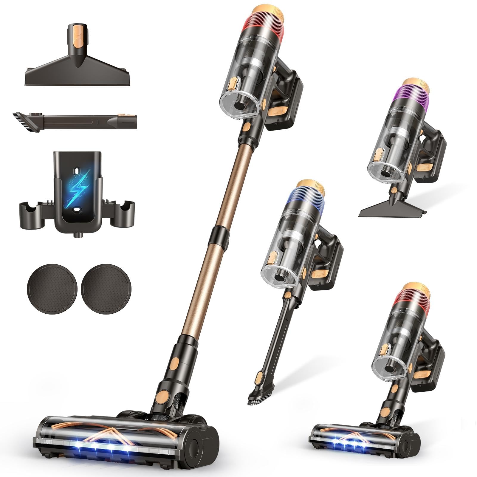 Cordless Stick Vacuum Cleaner 48KPA 70 Mins High Suction for Pet Hair All Floors